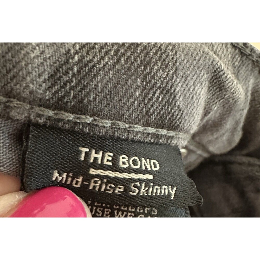 Blank NYC The Bond Ankle Skinny Jeans Womens Size 29 Gray Leopard Print Mid Rise - Picture 14 of 16